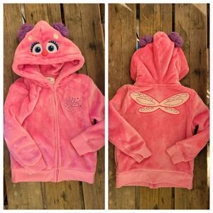 SESAME STREET SZ XS VGUC PINK w/ ABBY Double Sided aplique cozy sweatshirt 2018